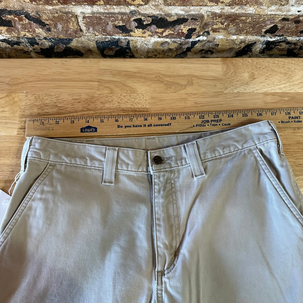 Carhartt tan Relaxed Fit Pants Mens 34x32 canvas work utility - Picture 7 of 12